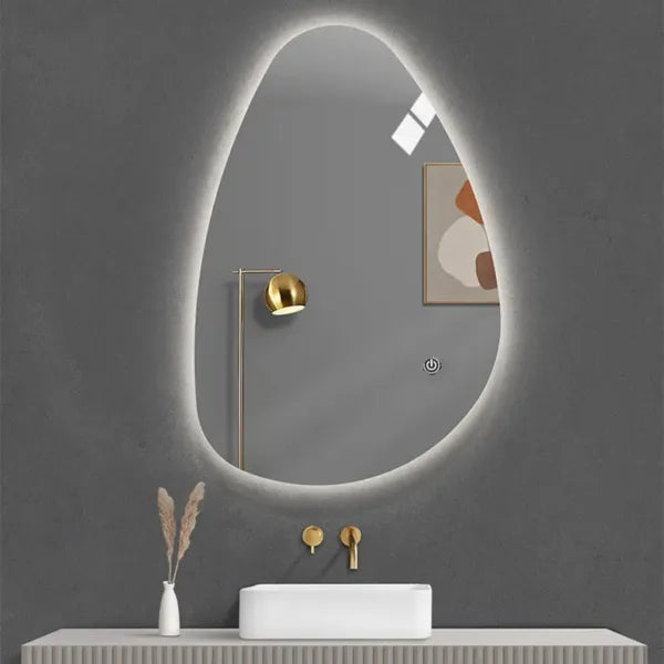Mirror craft Octa Backlit Vertical Led Mirror With Touch Sensor (3 Led Lights Integrated)