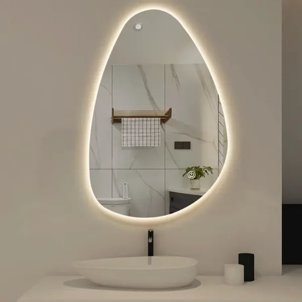 Mirror craft Octa Backlit Vertical Led Mirror With Touch Sensor (3 Led Lights Integrated)