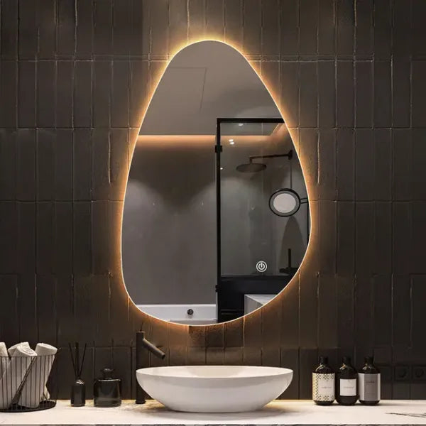 Mirror craft Octa Backlit Vertical Led Mirror With Touch Sensor (3 Led Lights Integrated)