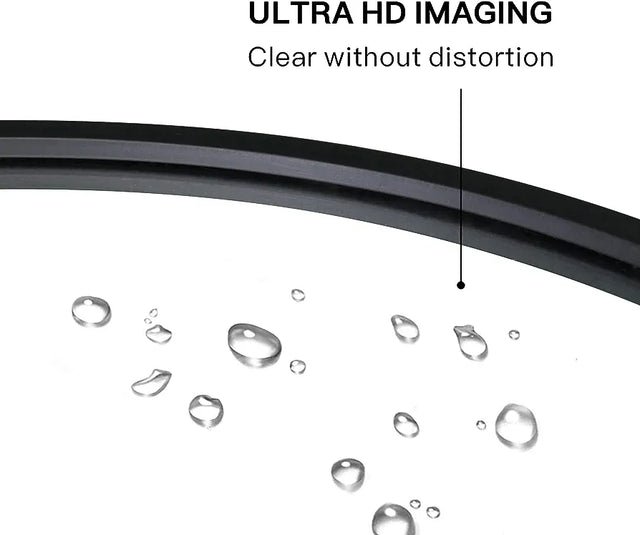 Mirror Craft Round Matte Black Metallic Framed Mirror for Bathroom and Living Room
