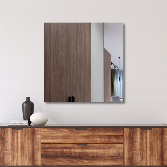 Mirror Craft Square Mirror for Bathroom Frameless