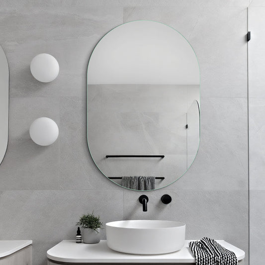 Mirror Craft Frameless Capsule Mirror for Bathroom