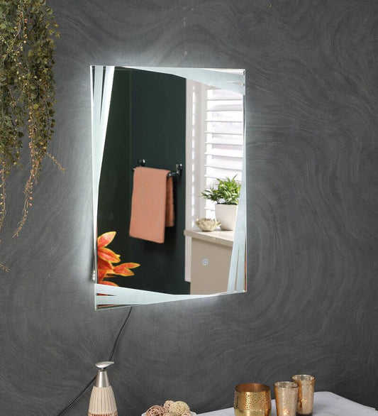 Mirror craft Frosted Modern Designed Led Bathroom Wall Mirror (3 Lights Integrated)