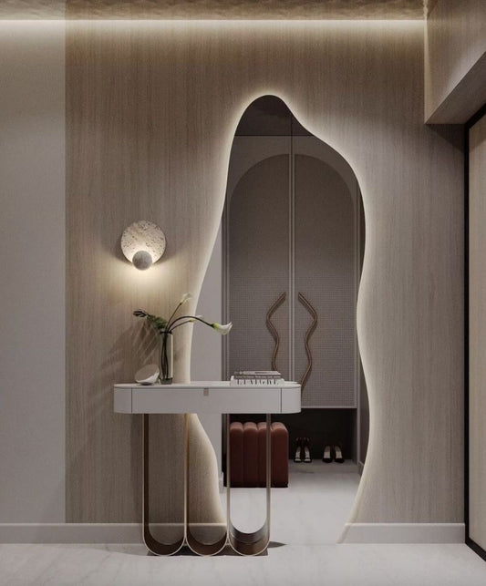 Mirror craft Irregular Full Length Led Mirror With Touch Sensor & Dimmable