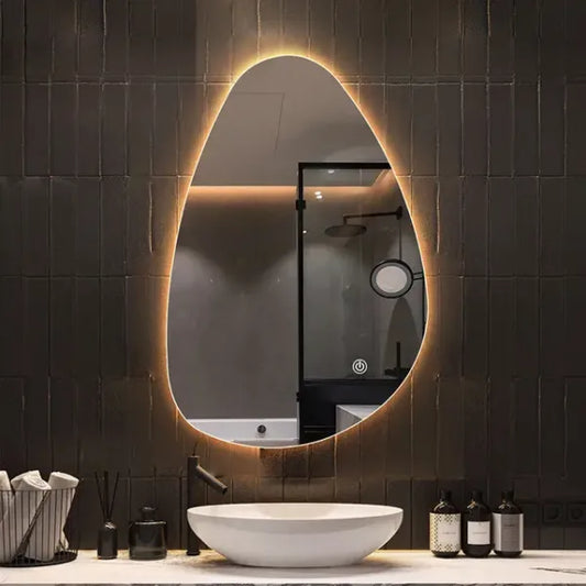 Mirror craft Octa Backlit Vertical Led Mirror With Touch Sensor (3 Led Lights Integrated)